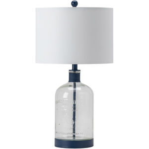 Amelia 27 inch 150.00 watt Clear and Blue Table Lamp Portable Light