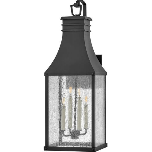 Heritage Beacon Hill Outdoor Wall Mount Lantern in Museum Black