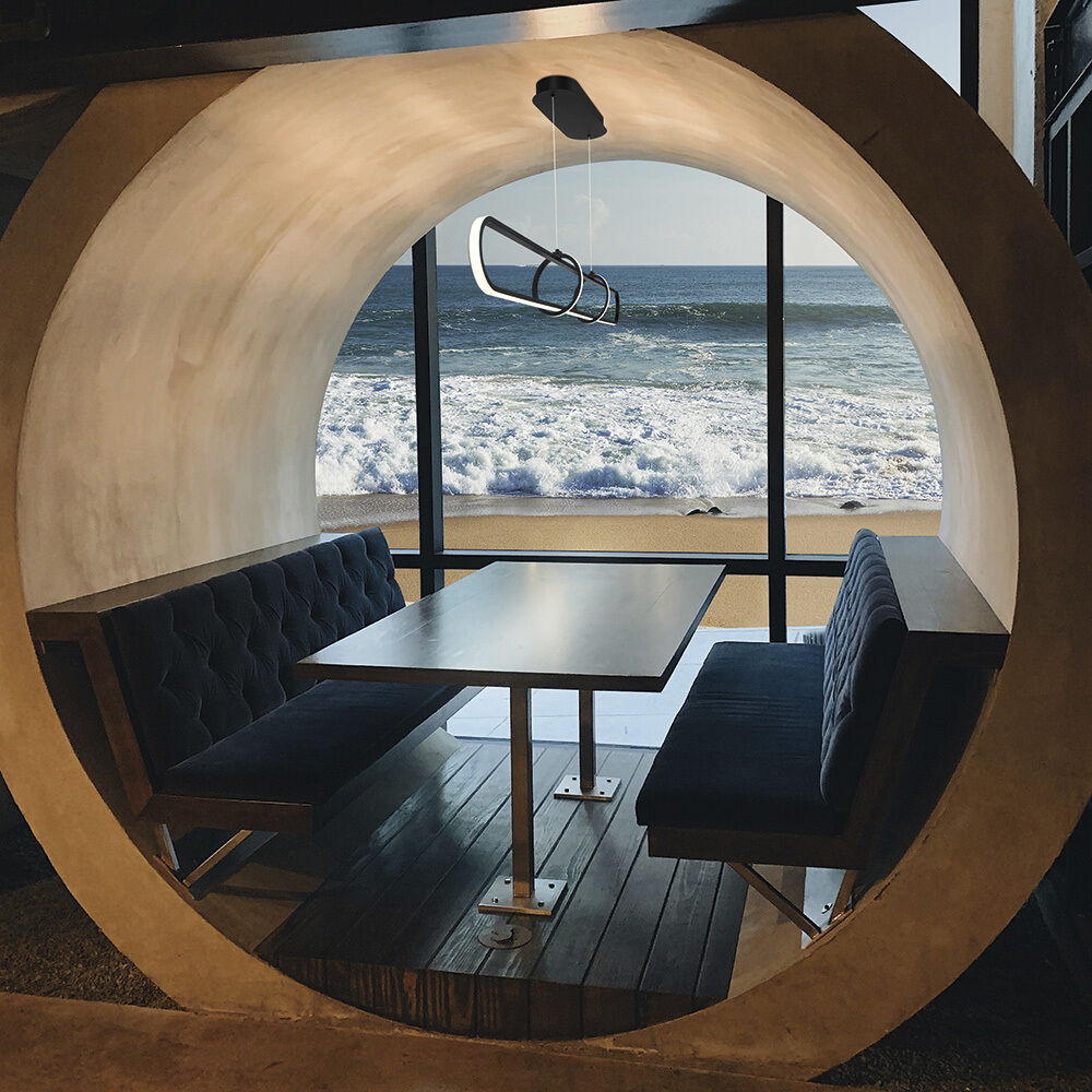 Berkley Linear Chandelier Ceiling Light in Gold