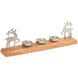 Wintergrove White with Silver Holiday Candleholder, Tealight