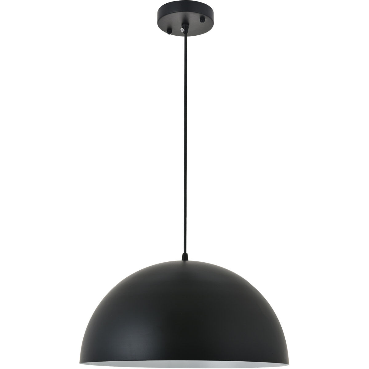 Forte 1 Light 16 inch Black Pendant Ceiling Light
