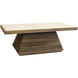 Mesa 50 X 26 inch Natural and White Coffee Table