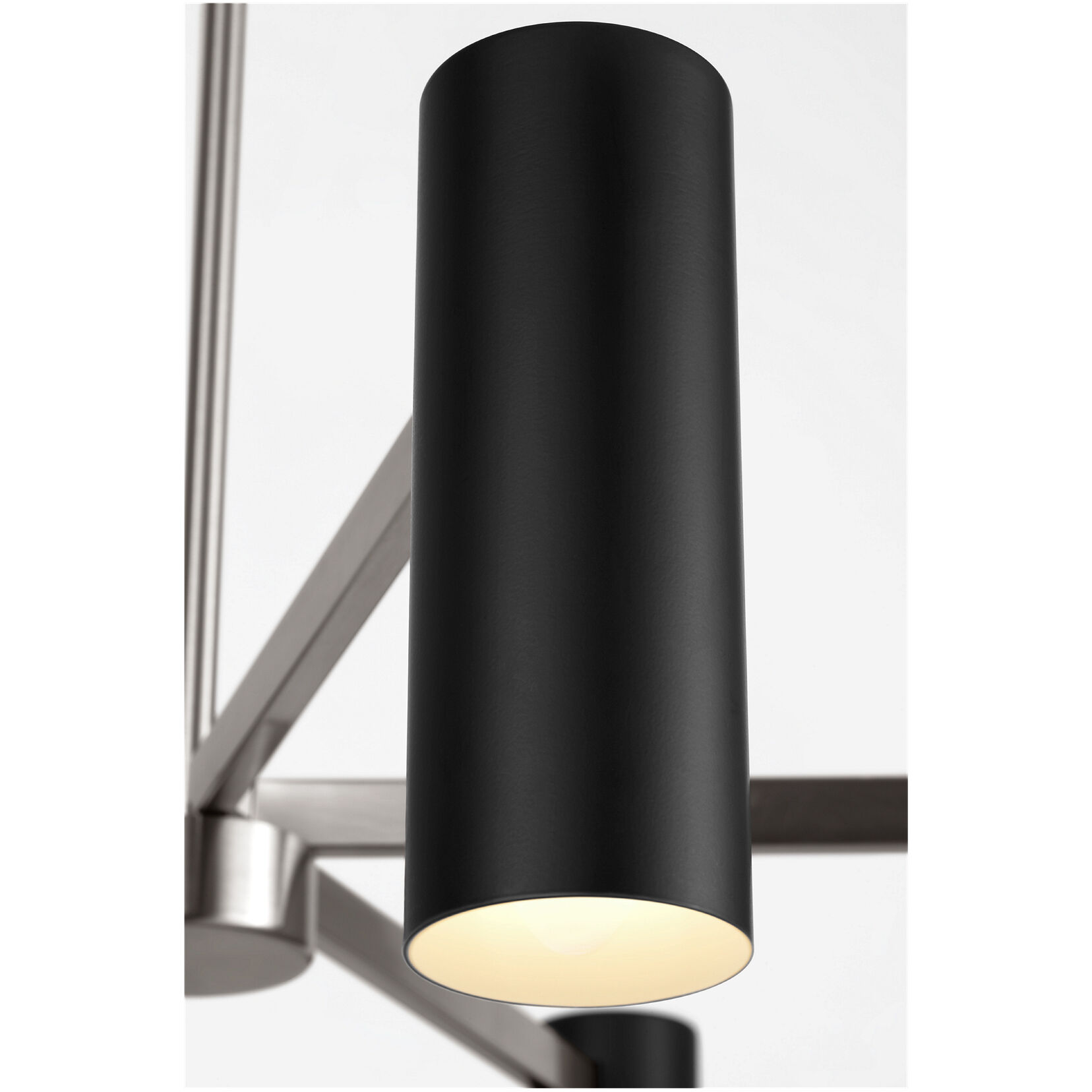 Zentro LED 36 inch Brushed Nickel Chandelier Ceiling Light