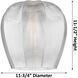 Ballston Norfolk 1 Light 12 inch Brushed Brass Mini Pendant Ceiling Light in Matte White Glass