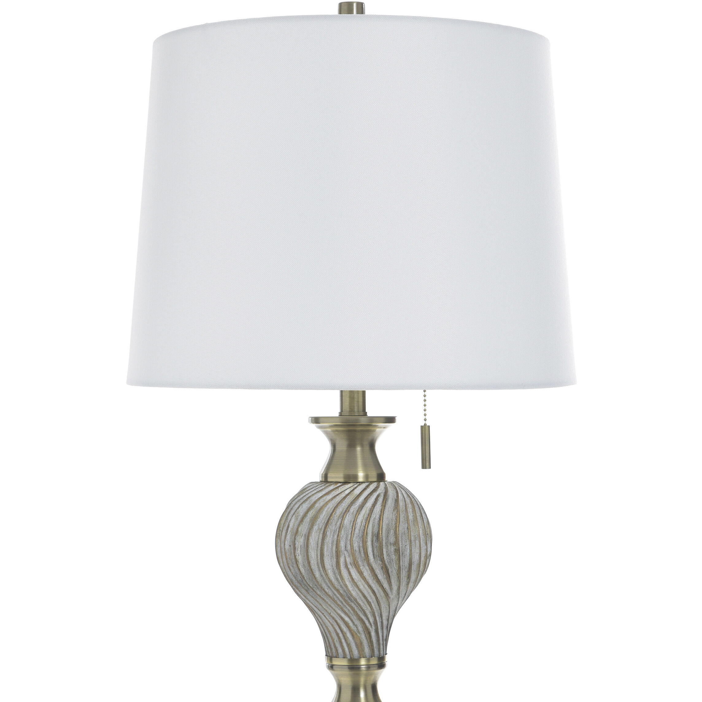 Rowan 63 inch 100 watt Ash and Gold and White Floor Lamp Portable Light