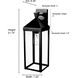 Yates 1 Light 21.75 inch Powder Coated Black Outdoor Wall Sconce