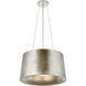 Barbara Barry Halo 2 Light 19 inch Burnished Silver Leaf Hanging Shade Ceiling Light, Small