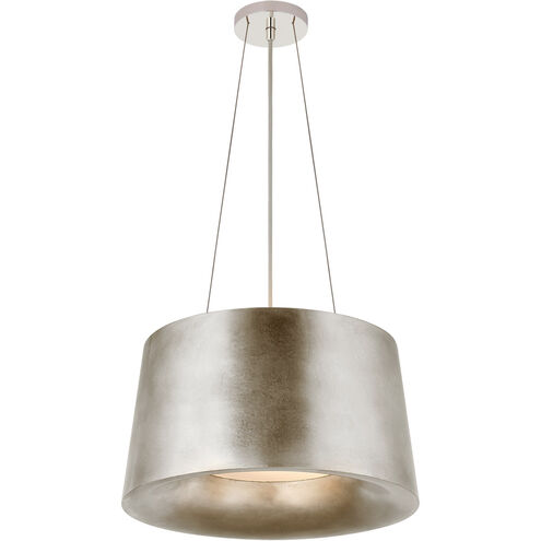 Barbara Barry Halo 2 Light 19 inch Burnished Silver Leaf Hanging Shade Ceiling Light, Small