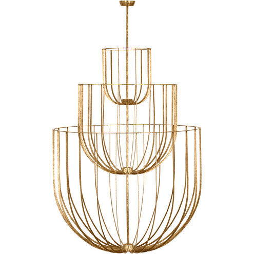 Sean Lavin Sanchi 4 Light 48 inch Polished Antique Brass Chandelier Ceiling Light