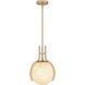 Orbit 1 Light 11.25 inch Bronze Gold Pendant Ceiling Light