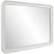 Joelle 40 X 30 inch Matte White Mirror