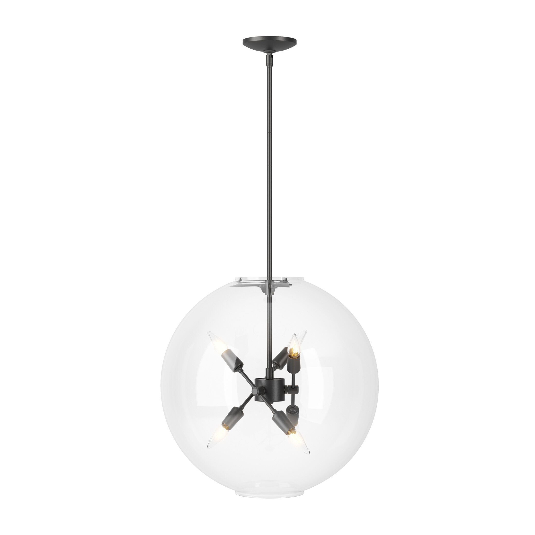 Sfera 6 Light 20 inch Black Pendant Ceiling Light