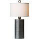 Reflection 32 inch 100 watt Pewter Table Lamp Portable Light 