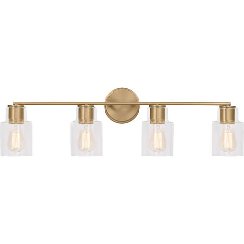 Drew & Jonathan Sayward 4 Light 32.38 inch Satin Brass Wall Bath Fixture Wall Light
