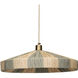 Parasol 1 Light 19.75 inch Antique Brass Pendant Ceiling Light, Lifestyle, Small