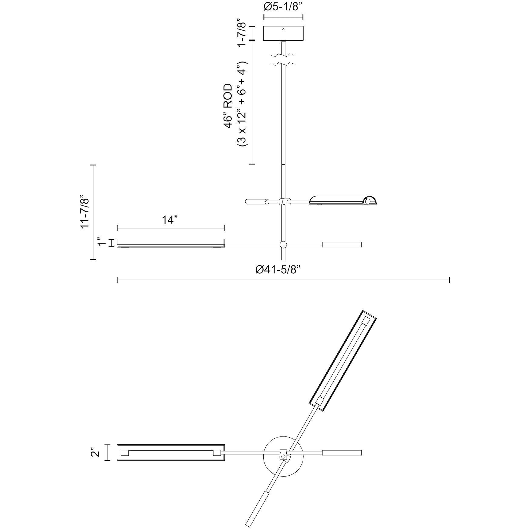 Astrid Multi Pendant Ceiling Light in Urban Bronze