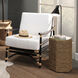 Xanadu Black & Cream Rattan w/ Off White Cushion Lounge Chair