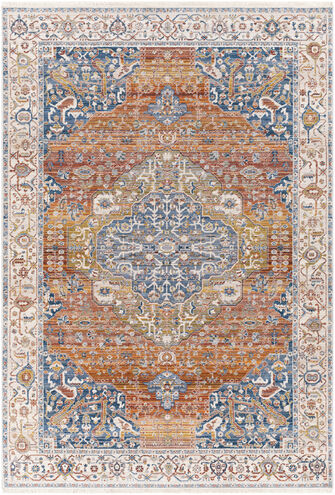 Ephesians 116 X 94 inch Dark Blue Rug in 8 x 10, Rectangle