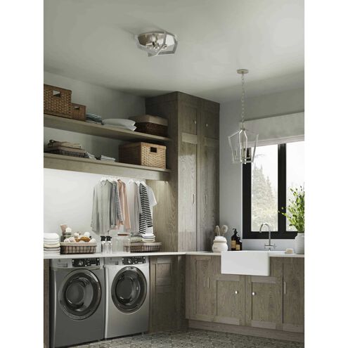 Galloway 2 Light 15 inch Brushed Nickel Flush Mount Ceiling Light