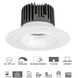 RLF White Canless Recessed Light