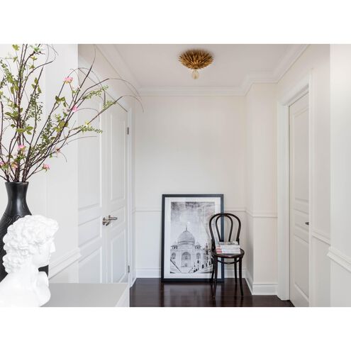 Broche Sconce Wall Light in Antique Gold