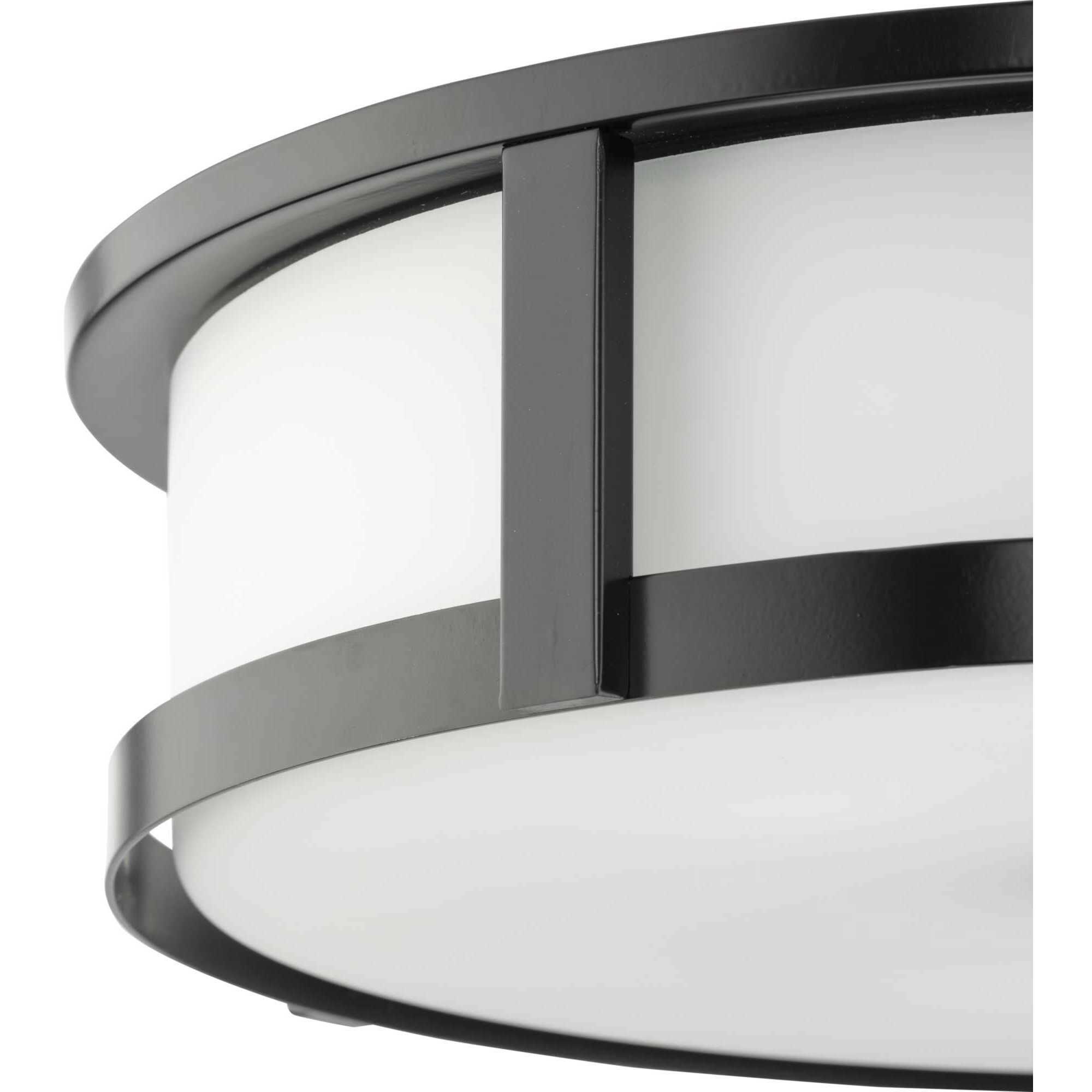 Gilliam LED 16.12 inch Matte Black Flush Mount Ceiling Light