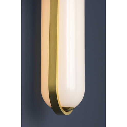 Lorimer LED 4.75 inch Aged Brass Wall Sconce Wall Light