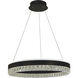 Hazel LED 24 inch Black Dining Chandelier Ceiling Light