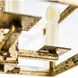 New Traditional 4 Light Old Gold Chandelier Ceiling Light