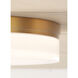 Sean Lavin Cirque LED 11 inch Satin Nickel Flush Mount Ceiling Light in LED 3000K 120V, Integrated LED