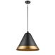Place Royal 1 Light Graphite Pendant Ceiling Light