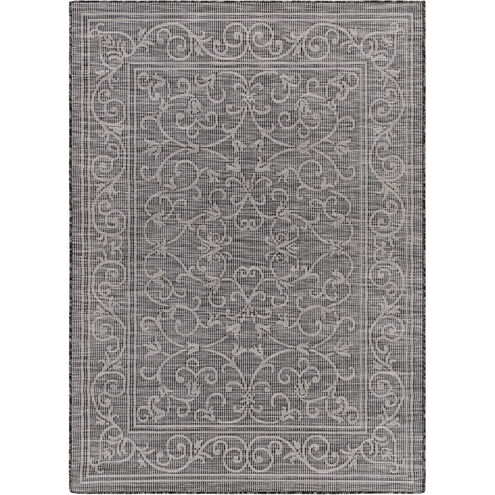 Pasadena 108 X 76 inch Black/Medium Gray Rug in 6 x 9