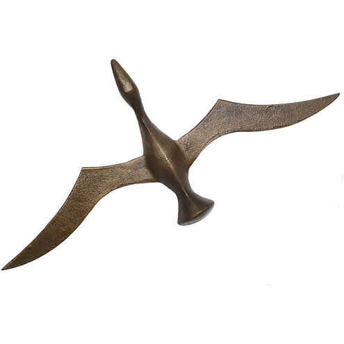 Aluminum Bird Brown Wall Decor