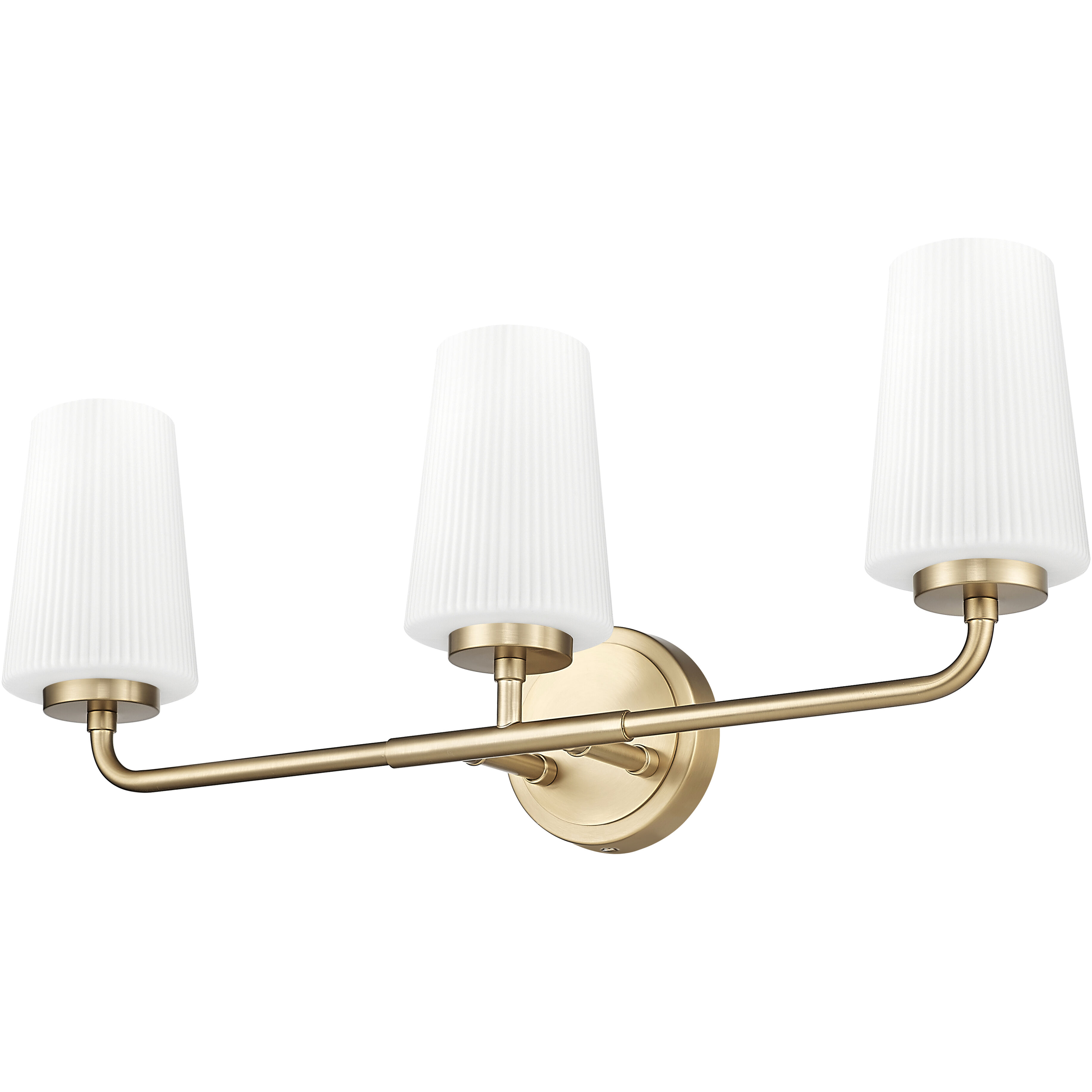 Montford 3 Light 24 inch Modern Gold Bath Vanity Light Wall Light