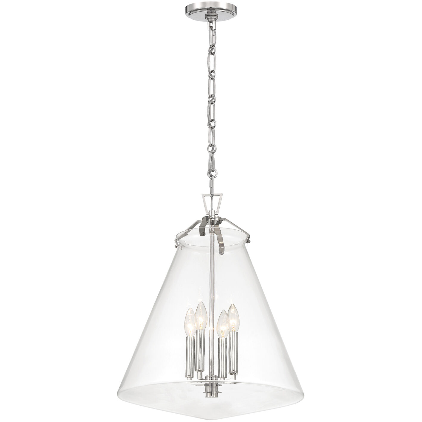 Voss Pendant Ceiling Light in Polished Nickel