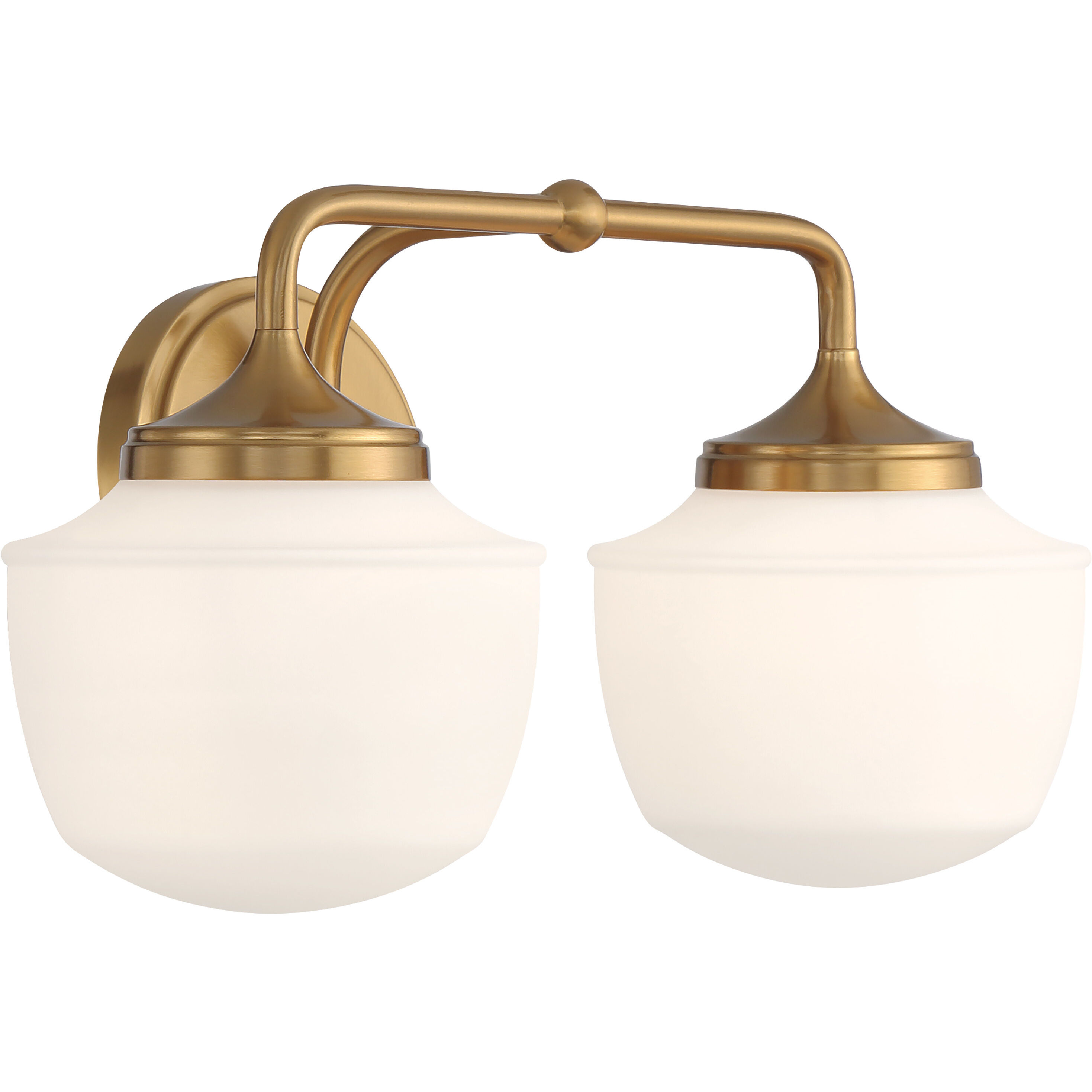 Cornwell 2 Light 16 inch Aged Brass Bath Vanity Wall Light