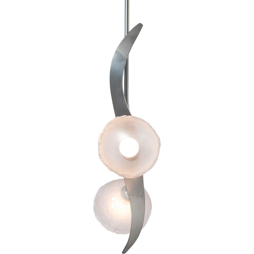 Mika 2 Light 9.7 inch Sterling Pendant Ceiling Light