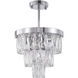 Canada 3 Light 11.8 inch Chrome Chandelier Ceiling Light