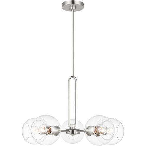 Codyn 5 Light 26 inch Brushed Nickel Chandelier Ceiling Light