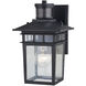 Ridge Textured Black Outdoor Motion Sensor
