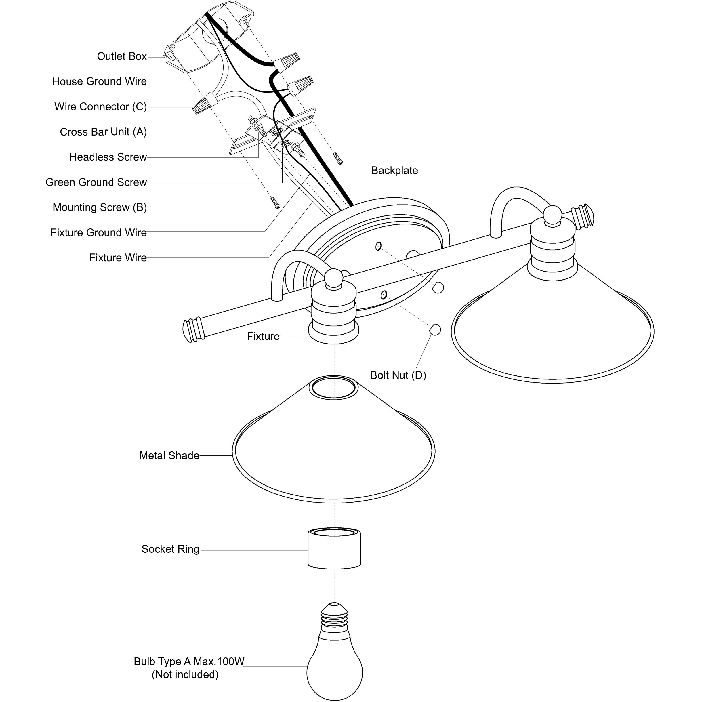 Akron LED 18 inch Matte Black and Natural Brass Bathroom Light Wall Light in 2