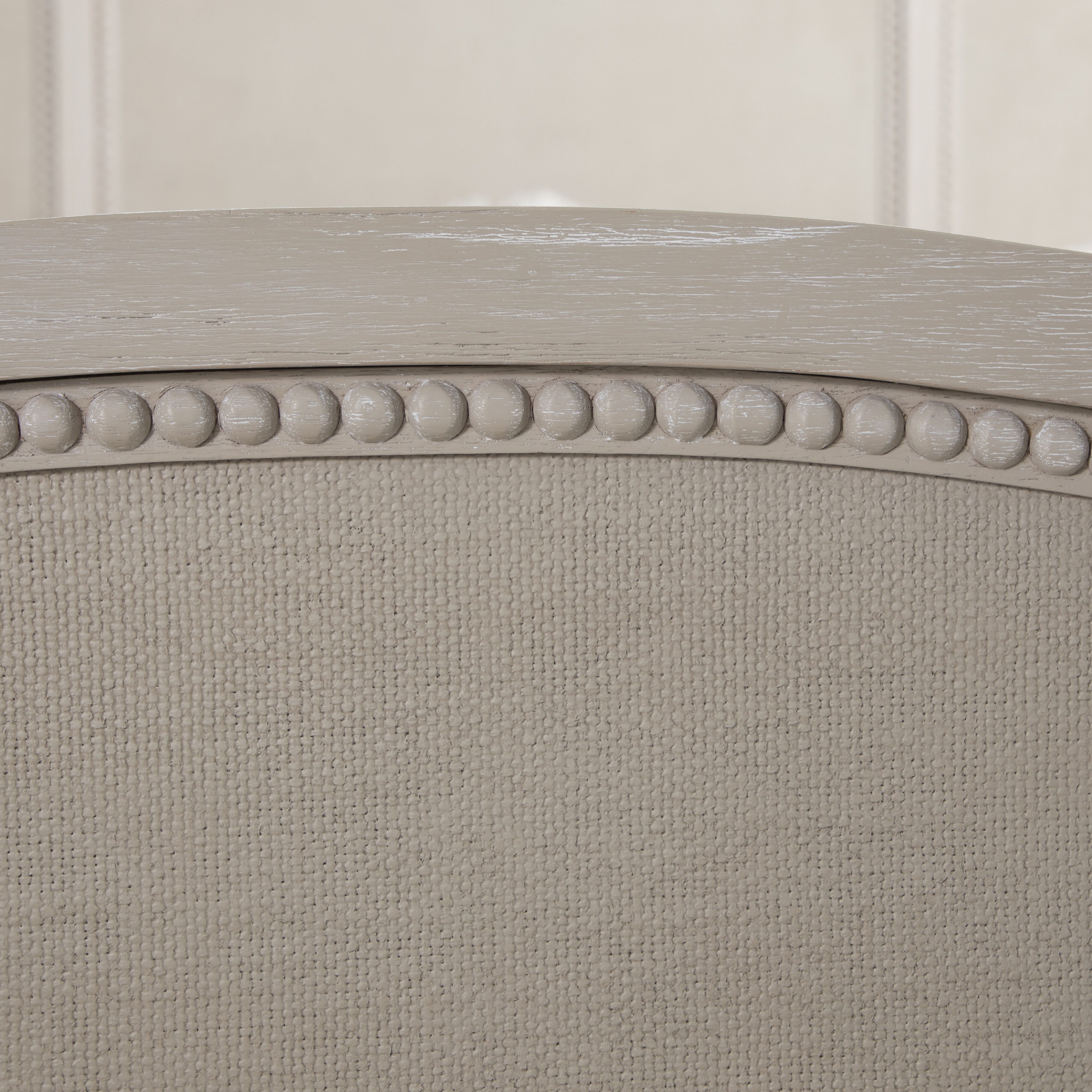 Caroline Cerused White Queen Bed