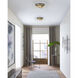 Canada 14 inch Black and Gold Flush Mount Ceiling Light
