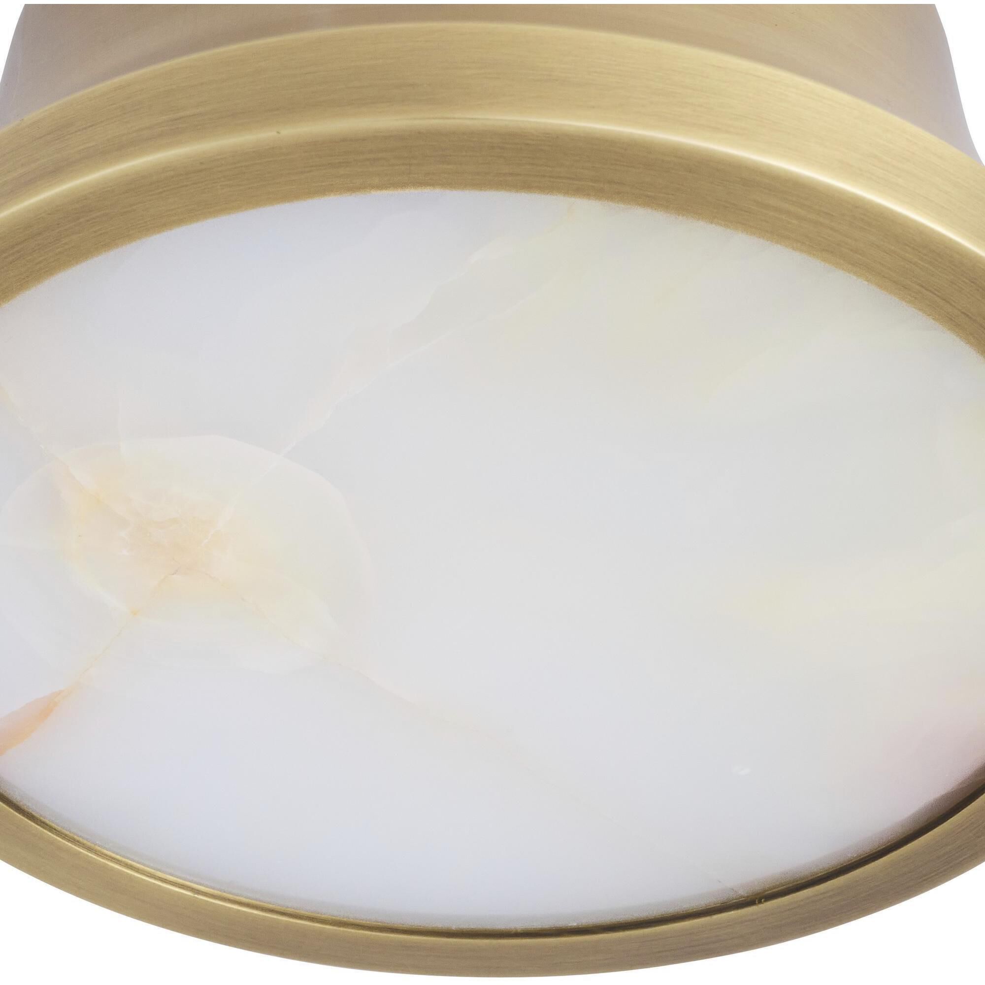 Louisa 1 Light 6.5 inch Antique Brass Flush Mount Ceiling Light