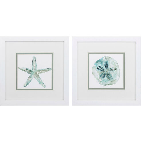 Waterside Teal and Turquoise Framed Art