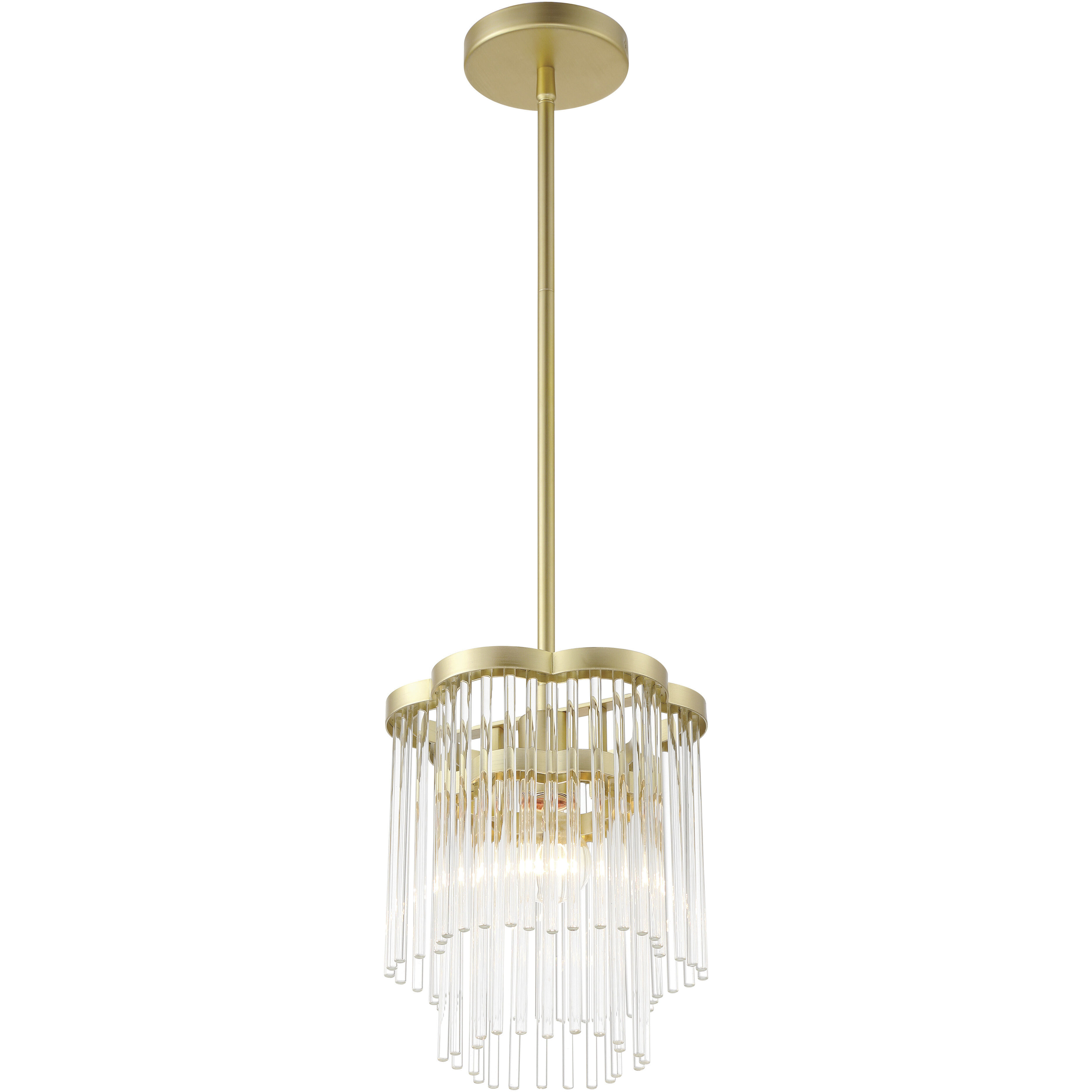 Azura 1 Light 8.63 inch Heirloom Brass Mini-Pendant Ceiling Light