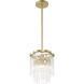 Azura 1 Light 8.63 inch Heirloom Brass Mini-Pendant Ceiling Light