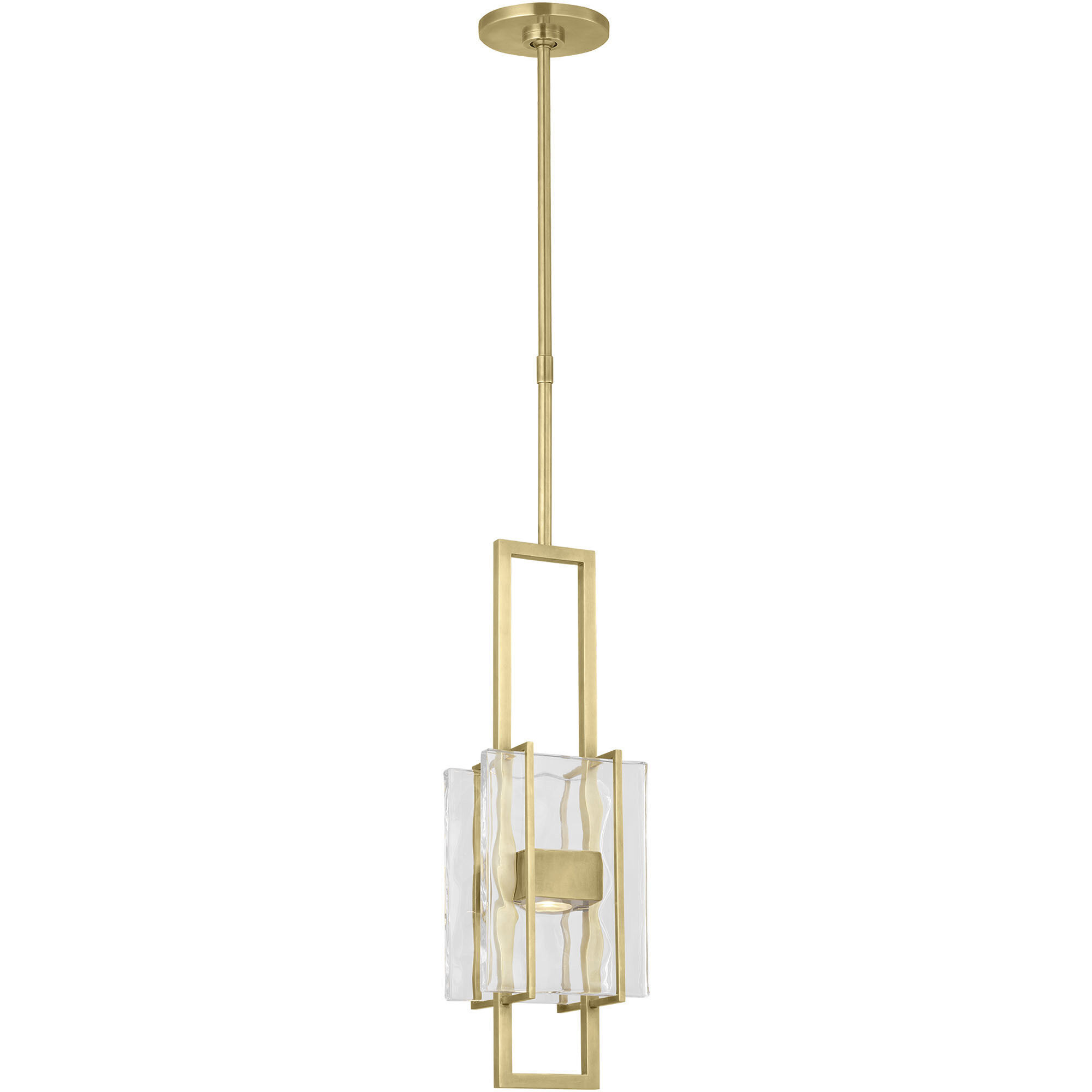 Mick De Giulio Duelle LED 4.8 inch Hand-Rubbed Antique Brass Pendant Ceiling Light