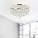Empire 8 Light 20 inch Chrome Flush Mount Ceiling Light
