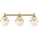 Oldwick 3 Light 24 inch Polished Brass Vanity Sconce Wall Light